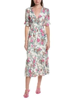Saltwater Luxe Floral Print Midi Dress